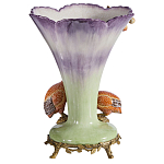 Ваза с цесарками из фарфора с бронзовыми элементами Garden of Eden варинант исполнения - 2 | Loft Concept в Перми