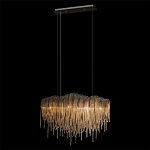 Люстра подвесная с металлическими цепочками и изогнутыми металлическими дугами 72 см Atlantis Chain варинант исполнения - 3 | Loft Concept в Перми