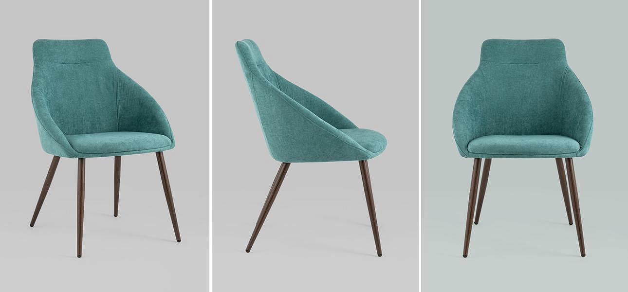 Стул Queenie Chair Голубой Цвет Стул Queenie Chair Голубой Цвет - Loft-Concept в Перми