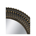 Зеркало круглое с текстурированным дизайном рамы Helios варинант исполнения - 4 | Loft Concept в Перми