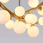 Люстра подвесная фигурная с белыми лампами в форме шара Felicitat варинант исполнения - 3 | Loft Concept в Перми