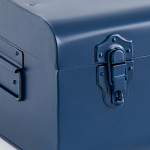 Металлический сундук Metal Dark Blue варинант исполнения - 4 | Loft Concept в Перми
