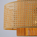 Подвесной светильник с абажуром из плтеного бамбука Light Inside the Cell варинант исполнения - 4 | Loft Concept в Перми