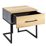 Тумба прикроватная с ящиком в стиле лофт Urban Style Space 2 варинант исполнения - 4 | Loft Concept в Перми