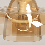 Подвесной светильник с двухъярусным плафоном цвета янтарь Honey Layer варинант исполнения - 8 | Loft Concept в Перми