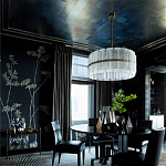 Обои ручная роспись Bamboo Special Colourway on Pitch dyed silk варинант исполнения - 2 | Loft Concept в Перми