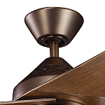 Потолочный вентилятор с тремя угловатыми лопастями Kichler варинант исполнения - 2 | Loft Concept в Перми