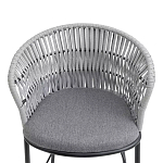 Стул барный с декоративным плетением на спинке и подлокотниках Chair Weave варинант исполнения - 5 | Loft Concept в Перми