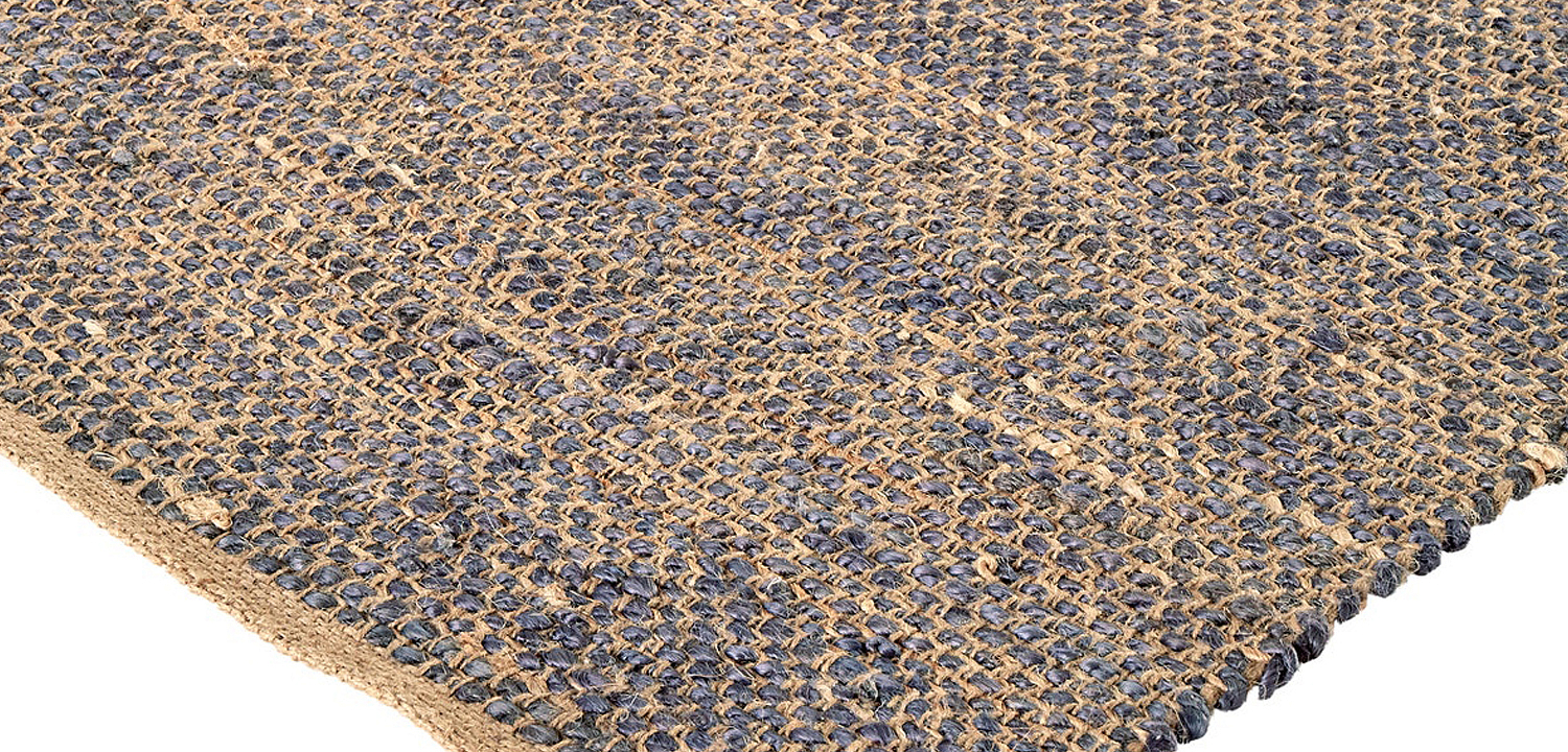 Ковер Rectangular Carpet blue 100% джут Ковер Rectangular Carpet blue 100% джут - Loft-Concept в Перми