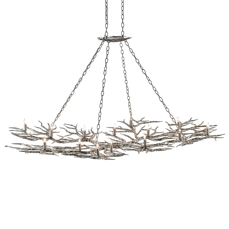 Люстра в виде веток Branched Tree Chandeliers Silver Серебряный в Перми | Loft Concept 