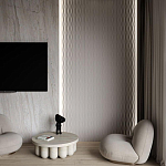 Гипсовая 3D Панель M-16 варинант исполнения - 1 | Loft Concept в Перми