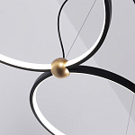 Люстра подвесная светодиодная черный металл Ring Horizontal варинант исполнения - 14 | Loft Concept в Перми