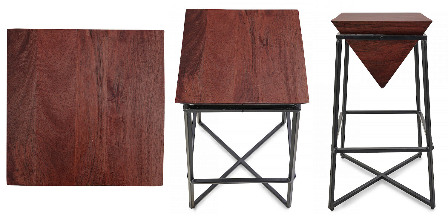 Приставной стол Inverted Pyramid Side Table dark Приставной стол Inverted Pyramid Side Table dark - Loft-Concept в Перми