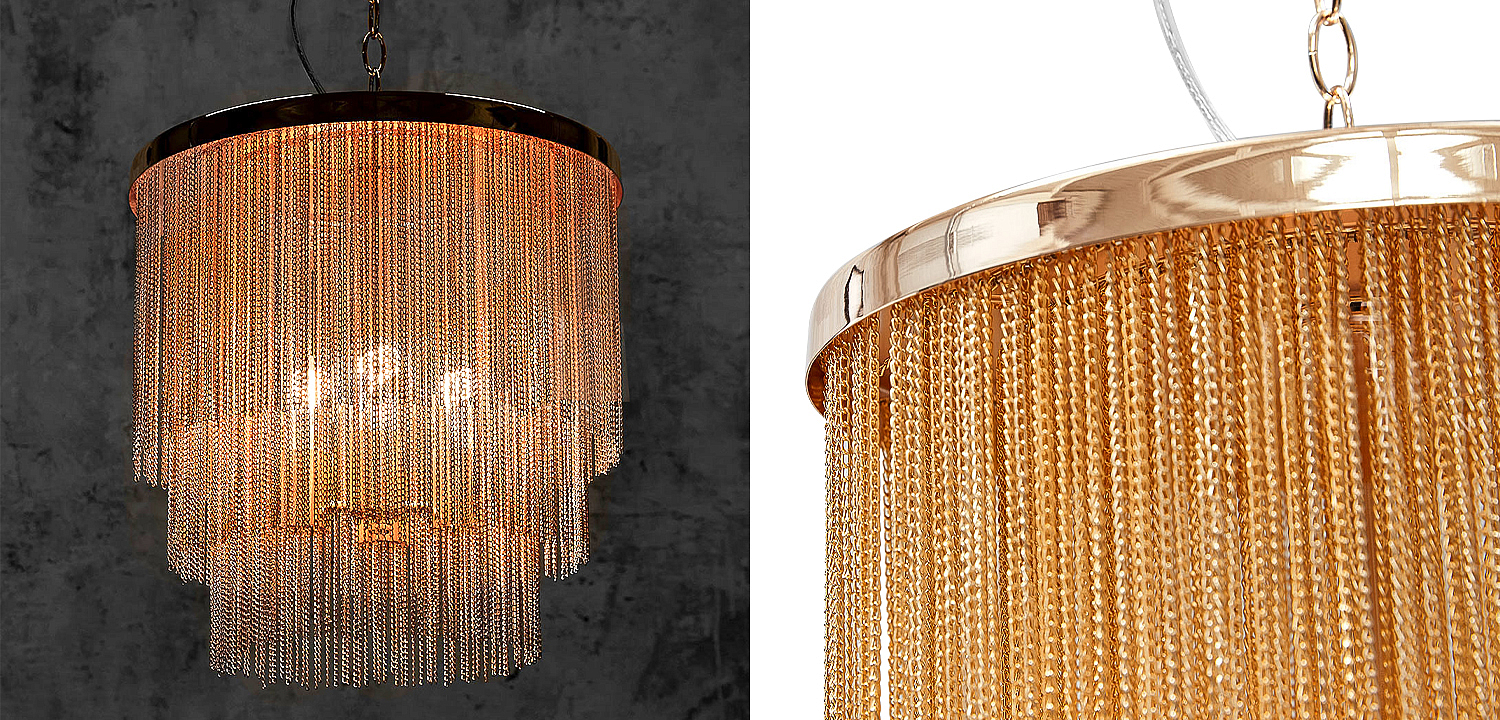 Люстра Atlantis Chain Cascade Bronze Chandelier Люстра Atlantis Chain Cascade Bronze Chandelier - Loft-Concept в Перми