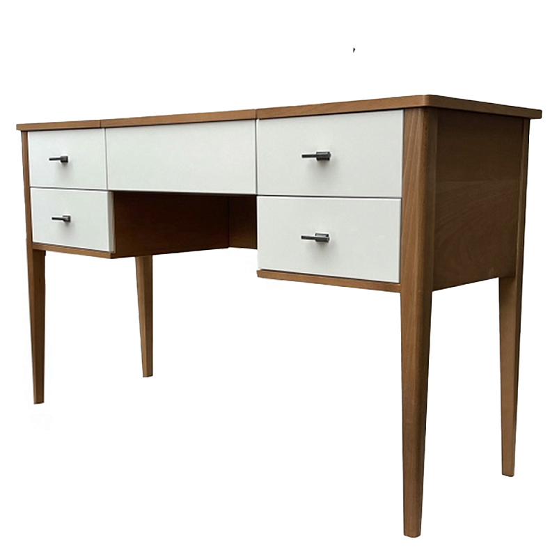 Стол письменный из массива бука Tasteful Furniture Table Коричневый Слоновая кость  в Перми | Loft Concept 