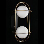 Бра настенное с 2 белыми плафонами Karina варинант исполнения - 3 | Loft Concept в Перми