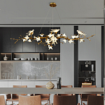 Люстра в виде золотой ветки с цветами и птичками Marvelous Garden варинант исполнения - 6 | Loft Concept в Перми