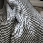 Плед из шерсти мериноса серого цвета 130×180 см Gray Waves варинант исполнения - 6 | Loft Concept в Перми