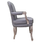Кресло Aubrey Classical Armchair grey flax варинант исполнения - 1 | Loft Concept в Перми