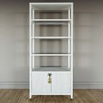 Стеллаж со стеклянными полками Elsa Dreams White варинант исполнения - 6 | Loft Concept в Перми