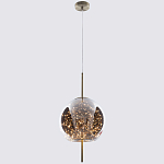 Подвесной светильник с гирляндой внутри круглого стеклянного плафона Garland Glass Hanging Lamp варинант исполнения - 2 | Loft Concept в Перми