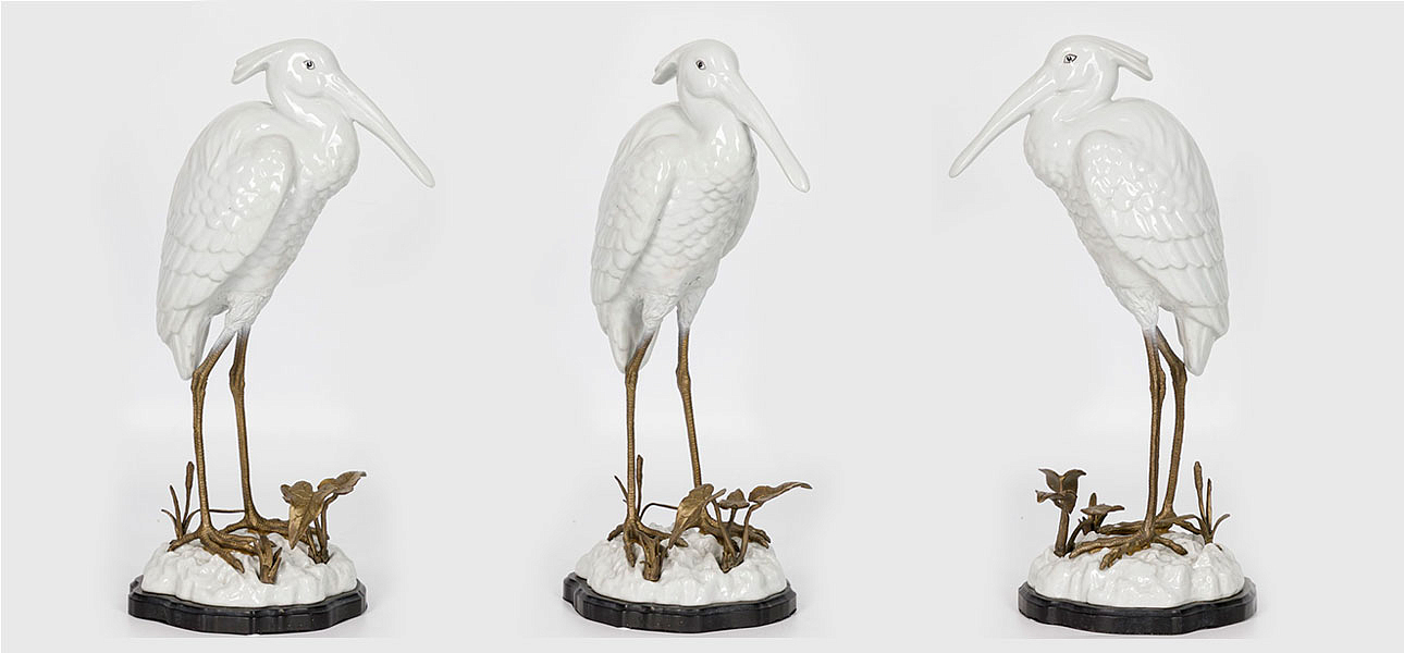 Статуэтка фарфоровая Цапля White heron Статуэтка фарфоровая Цапля White heron - Loft-Concept в Перми