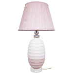 Настольная лампа керамическая Pink lampshade варинант исполнения - 2 | Loft Concept в Перми