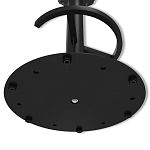 Барный стул вращающийся со спинкой и подлокотниками Douglas Rhombus Черный Велюр варинант исполнения - 8 | Loft Concept в Перми