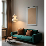 Подвесной вязаный белый светильник «Моника» варинант исполнения - 2 | Loft Concept в Перми