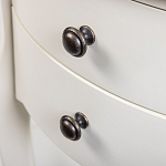 Белая тумба на фигурных ножках Shelby варинант исполнения - 4 | Loft Concept в Перми