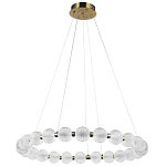 Светодиодная кольцевая люстра с круглыми плафонами Crystal Globule Chandelier варинант исполнения - 4 | Loft Concept в Перми