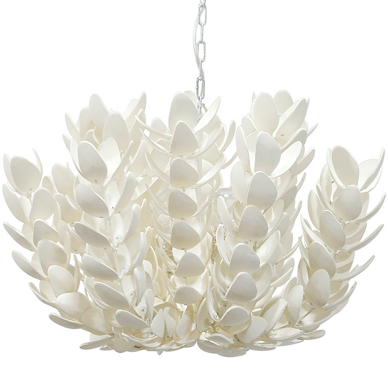 Люстра White Bionic Petals Flo Chandelier Белый Молочный Люстра White Bionic Petals Flo Chandelier Белый Молочный в Перми | Loft Concept