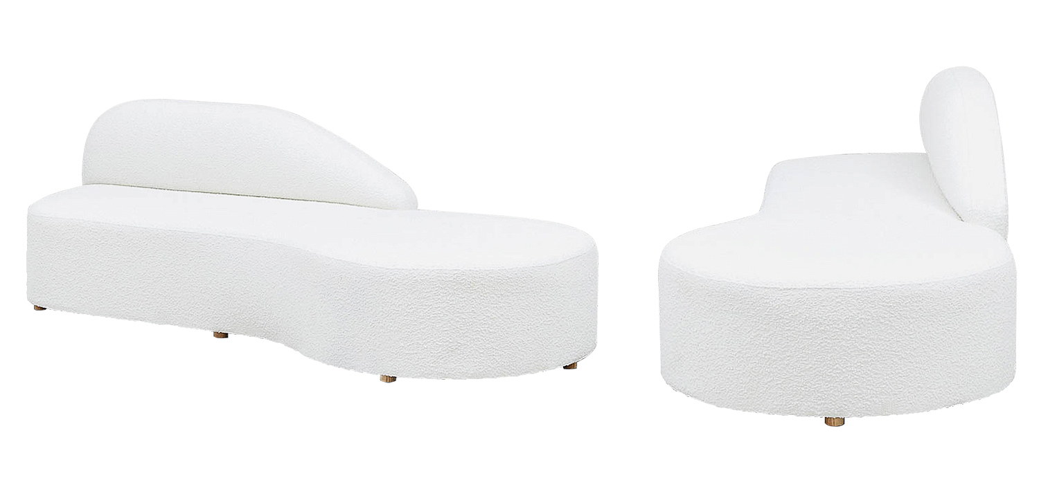 Диван Elsie White Boucle Sofa Диван Elsie White Boucle Sofa - Loft-Concept в Перми
