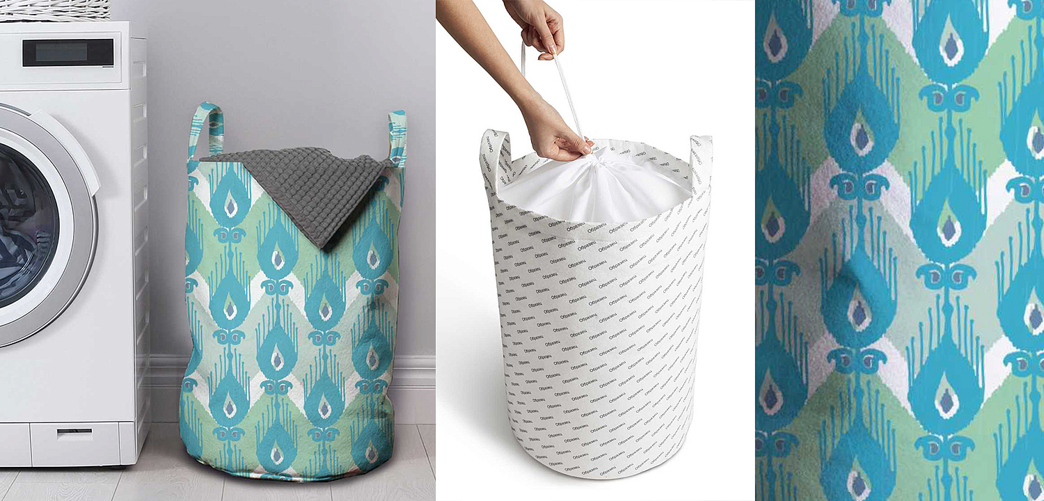 Корзина Pastel Blue Ornament Basket Корзина Pastel Blue Ornament Basket - Loft-Concept в Перми