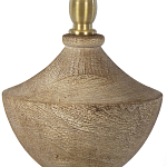 Настольная лампа деревянная с белым абажуром Wooden Table Lamp варинант исполнения - 3 | Loft Concept в Перми
