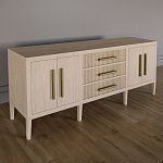 Буфет Primo с тремя ящиками и двумя фасадами Светлый дуб варинант исполнения - 2 | Loft Concept в Перми