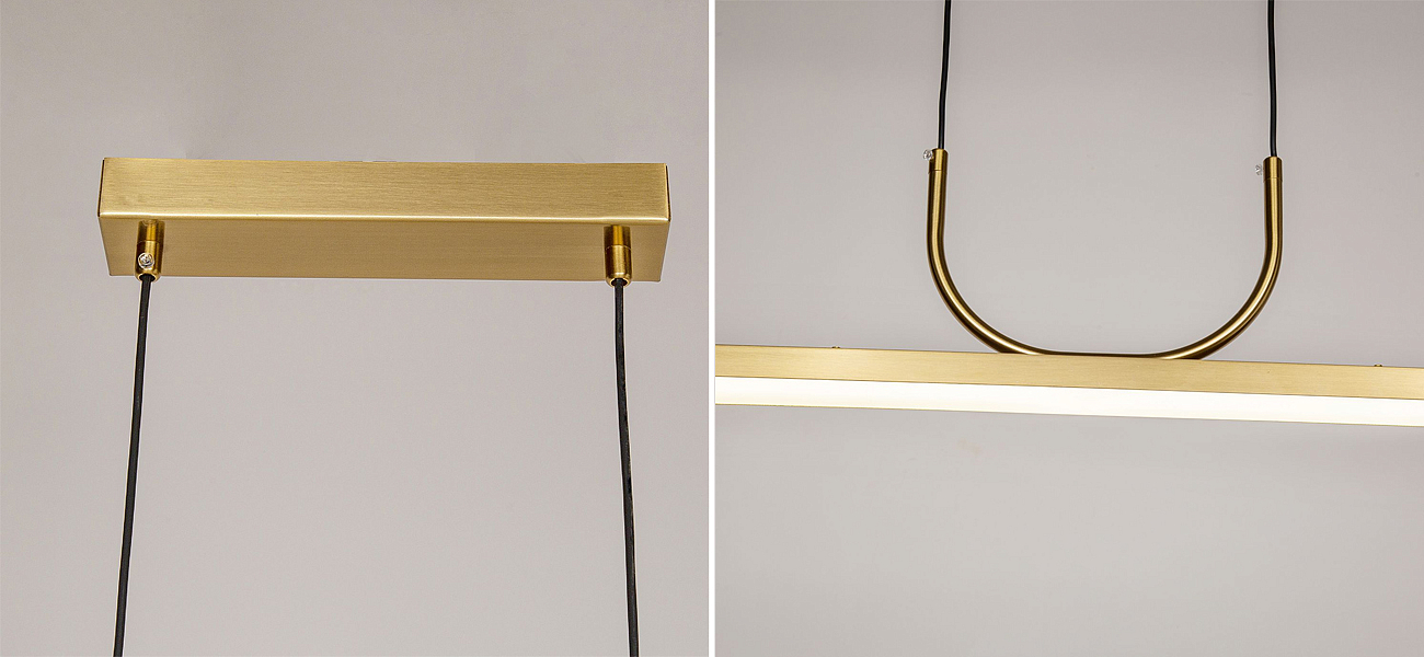 Минималистичная золотая люстра Trumpet tube Минималистичная золотая люстра Trumpet tube - Loft-Concept в Перми