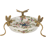 Блюдо фарфоровое Полет стрекоз Jita варинант исполнения - 1 | Loft Concept в Перми