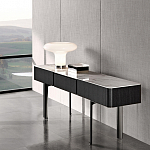 Консоль чёрная с позолоченной центральной частью Beyond Console варинант исполнения - 2 | Loft Concept в Перми