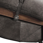 Кресло Duncan винтажная черная кожа варинант исполнения - 5 | Loft Concept в Перми