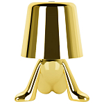 Настольная лампа фигурная цвета золото с гладким абажуром Высота 17 см Sophia варинант исполнения - 6 | Loft Concept в Перми