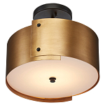 Потолочный светильник круглый светодиодный Semicircular Gold Panels старинная латунь варинант исполнения - 2 | Loft Concept в Перми