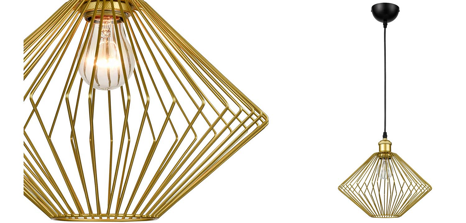 Подвесной светильник Loft Wire Cage gold Подвесной светильник Loft Wire Cage gold - Loft-Concept в Перми
