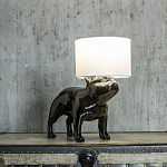 Настольная лампа COLLECTION OF DOGS с абажуром Бульдог варинант исполнения - 3 | Loft Concept в Перми
