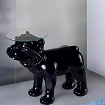 Дизайнерский журнальный стол с основанием в виде собаки Tufetic варинант исполнения - 1 | Loft Concept в Перми