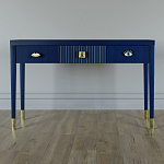 Дизайнерский Письменный стол Elsa Dreams Blue с тремя ящиками варинант исполнения - 1 | Loft Concept в Перми