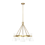 Люстра с 5-ю плафонами в форме песочных часов с узкими перфорированными отверстиями Feiss варинант исполнения - 8 | Loft Concept в Перми