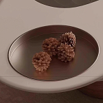 Журнальный столик фигурный со стеклянной столешницей Table Drop варинант исполнения - 6 | Loft Concept в Перми