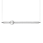 Подвесной светильник линейный с шарообразным рифленым плафоном Crystal Globule варинант исполнения - 1 | Loft Concept в Перми