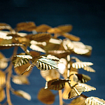 Люстра золотая с декором в виде веток эвкалипта Eucalyptus Branches варинант исполнения - 6 | Loft Concept в Перми